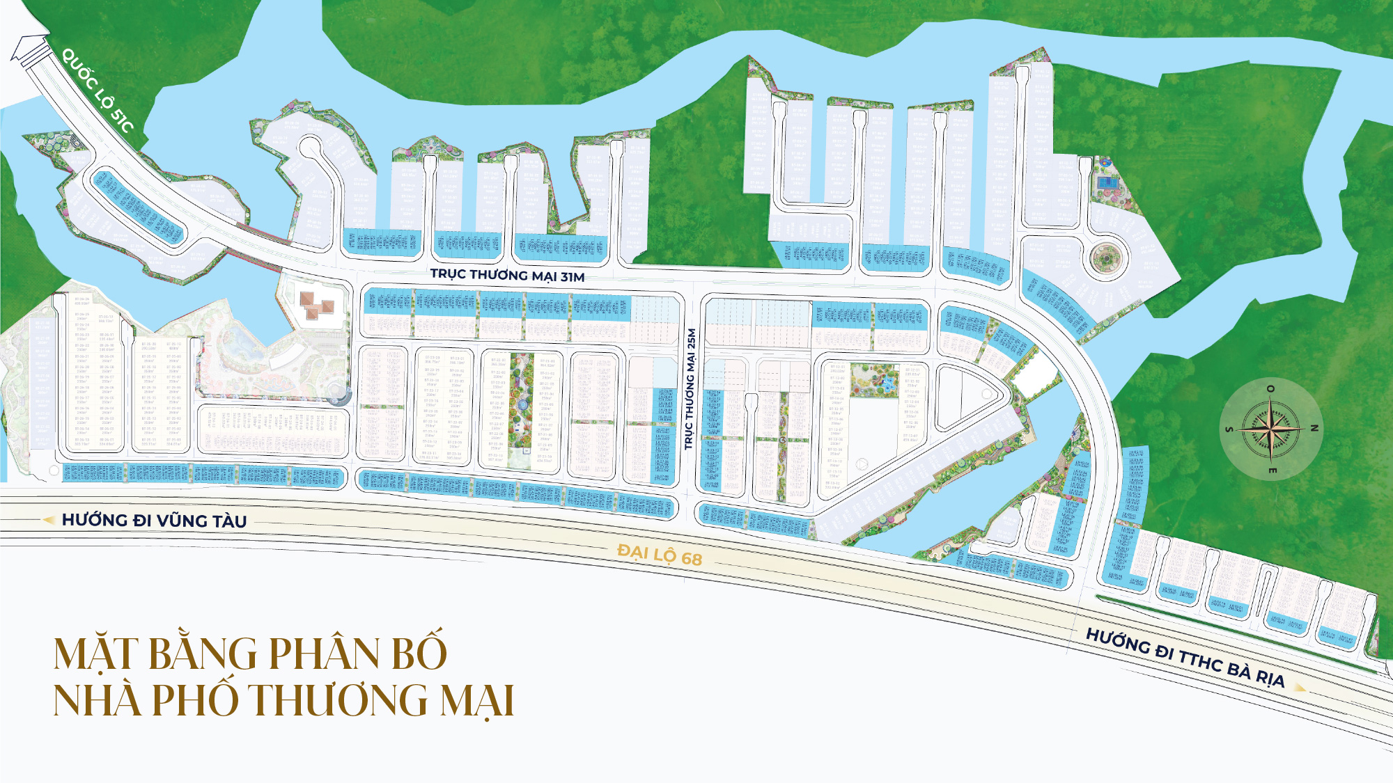 Mặt bằng nhà phố thương mại