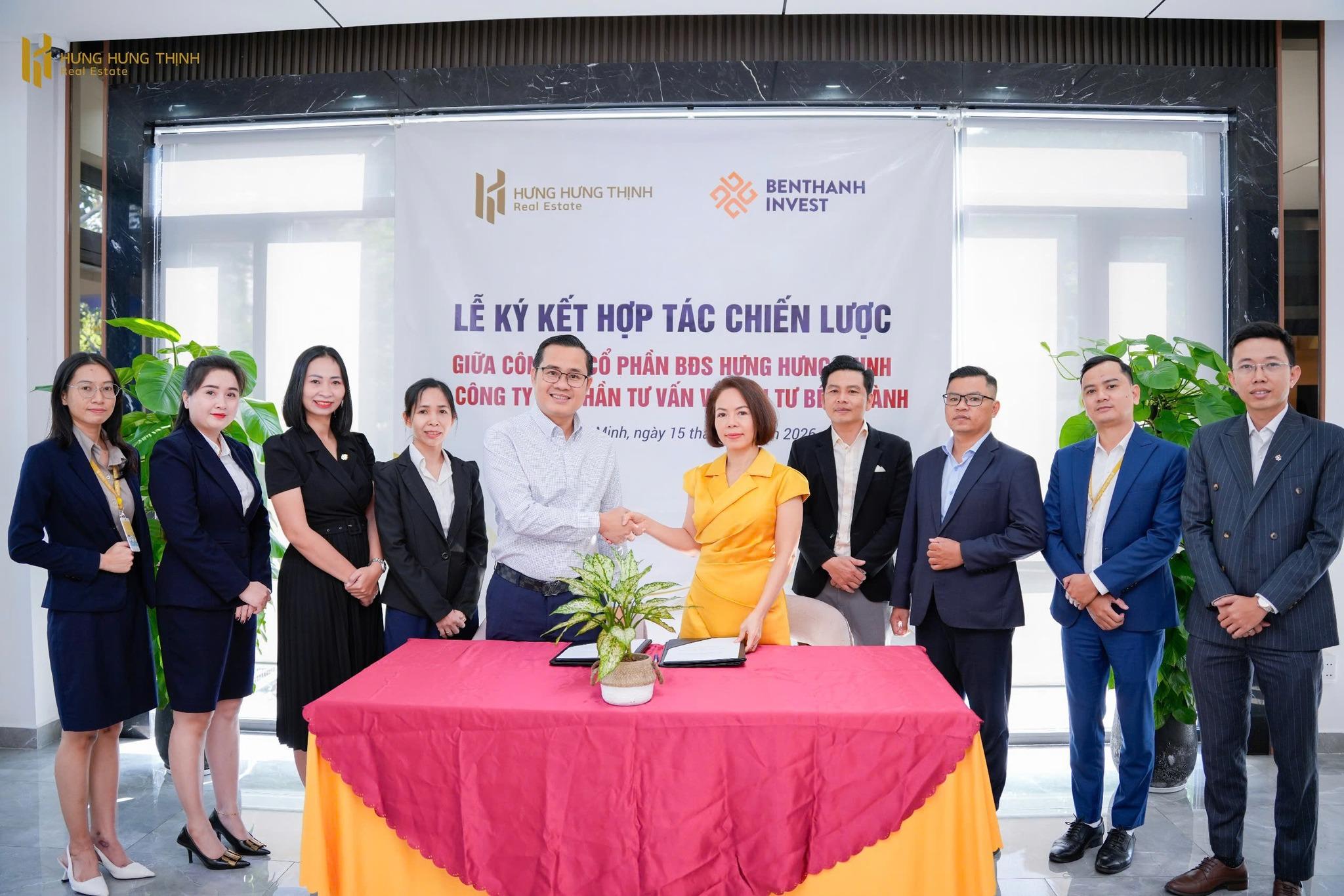 HƯNG HƯNG THỊNH & BẾN THÀNH INVEST KÝ KẾT HỢP TÁC CHIẾN LƯỢC 