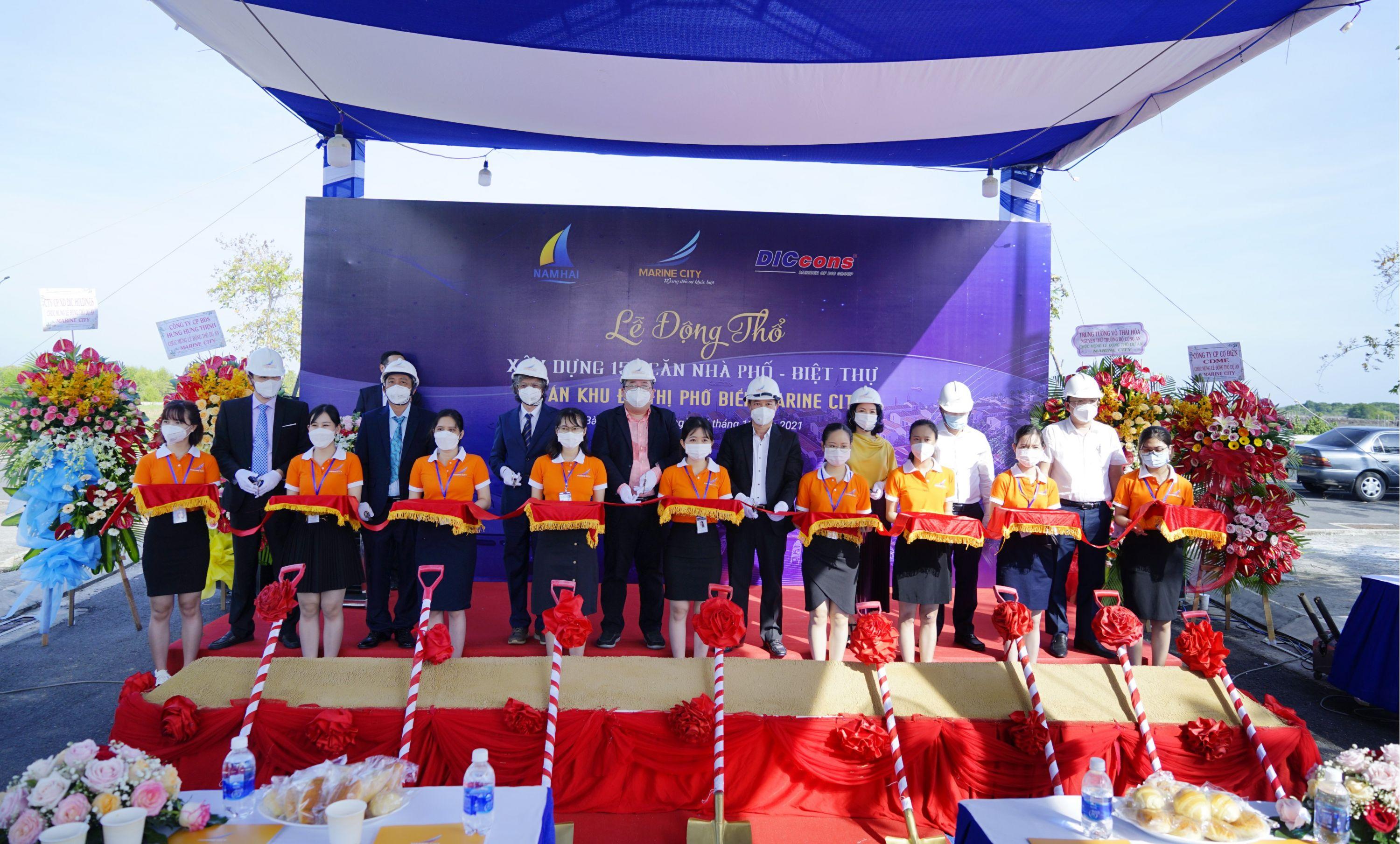 Lễ động thổ xây dựng 150 căn nhà phố, biệt thự tại dự án Khu đô thị Phố biển Marine City